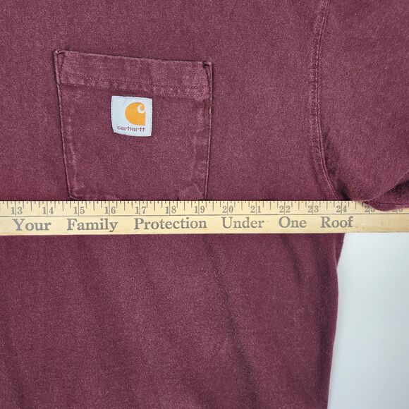 Carhartt Shirt Mens XL Utility Chore Work Wear Construction Front Pocket Rugged - Picture 3 of 5